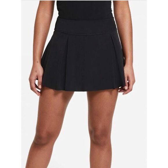 Nike DD0341 010 Women's Sz L Black Dri-FIT Club Short Tennis Skort $70 - Picture 1 of 7